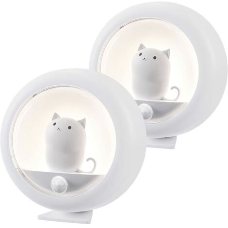 Nazalus-Vente chaude-Veilleuse LED à induction rechargeable 2 pièces ensemble veilleuse bébé automatique forme mignonne pour chambre d'enfants, salon (1/5)