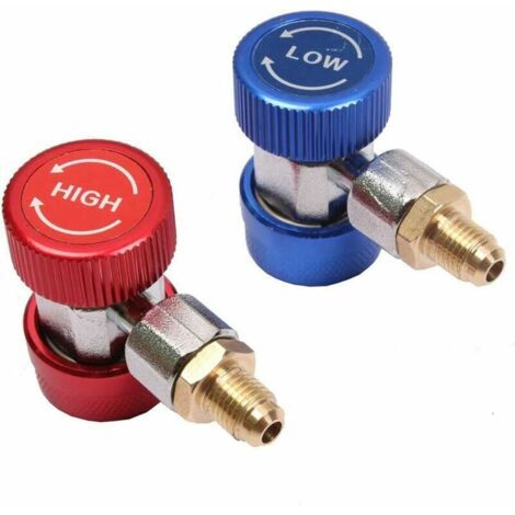 Nazalus-Vente chaude-Les raccords de Charge CA de coupl Rapide Ajustable CA R134A connectent l'adaptat kit de Conversion de climatisation de Voiture 1/4SAE HVAC (1/4)