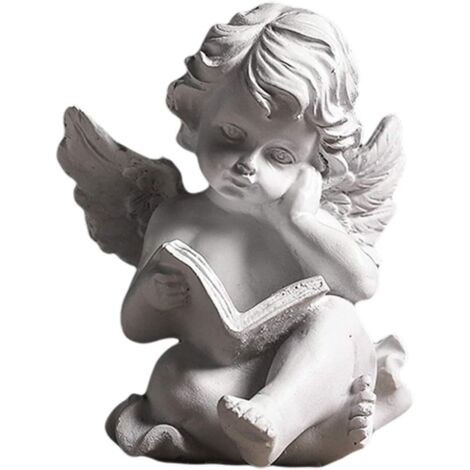 Nazalus-Vente Statuette d'ange en Forme d'ailes de chérubin - Figurine Miniature résine Statue Gardien Jardin Décoration commémorative pour la Maison/fête/Cadeau (1/5)