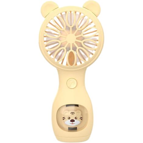 Mini ventilateur portable alimenté par piles, vitesse du vent réglable pour enfants, maison, extérieur, bureau, école, voyage (1/5)