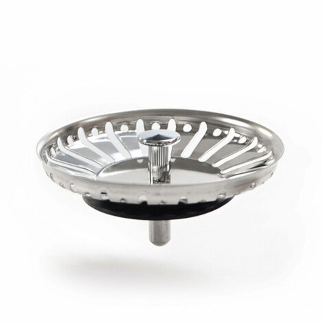 Bouchon Evier Cuisine Filtre Evier Cuisine Bouchon de Lavabo de Salle de Bain en Acier Inoxydable Filtre de Lavabo de Salle de Bain,Bouchon d'évier Universel (84mm) (1/5)