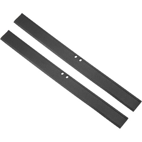 Lot de 2 raclettes de rechange pour portes de douche en verre de 25,4 cm, noir (1/5)