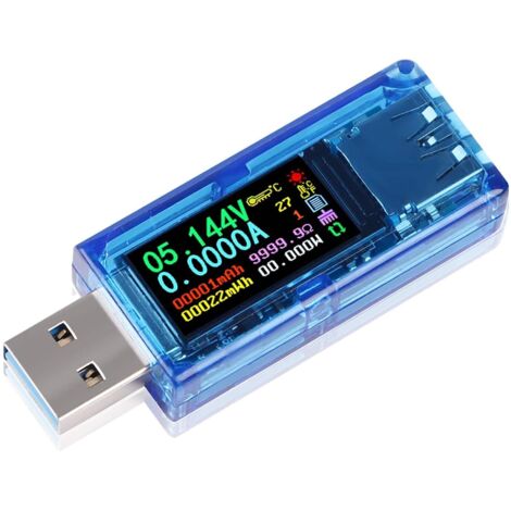 Multimètre de testeur USB 3.0 3.7-30V 0-4A Testeur de courant et de tension numérique USB Compteur Voltmètre Ampèremètre Capacité Alimentation Chargeur Détecteur Version améliorée AT35 (1/5)