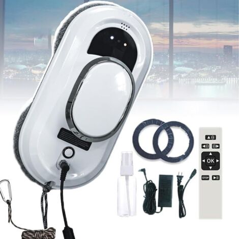 Robot nettoyeur de vitres automatique – Aspiration 5600Pa – Navigation intelligente – Système de sécurité – Pour surfaces lisses