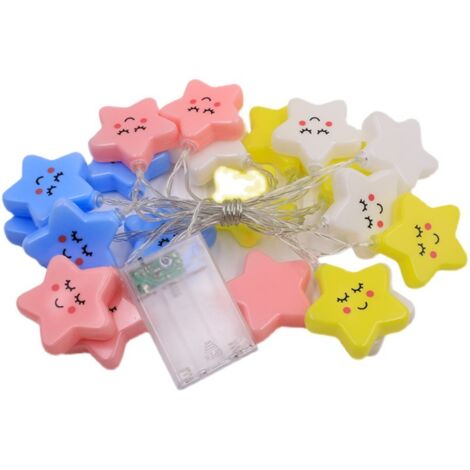 Camping stand décoratif lumière, Camping Star Color Light, Outdoor Waterproof Creative Cartoon Light String (1/5)