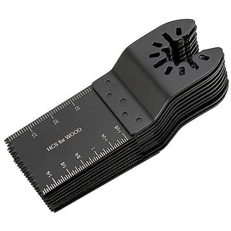 10 pièces lames de scie multi-coupe oscillantes de haute qualité pour outils électriques pour la coupe du bois et du métal Lame de scie oscillante multi-outils à dégagement rapide (1/5)