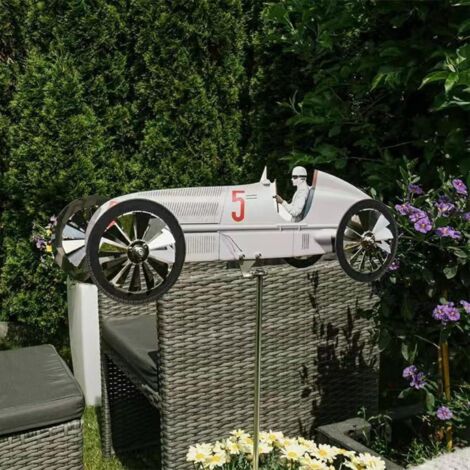 Moulin à vent de course de jardin en fer forgé, interposition de sol décoratif extérieur pour jardin de pelouse extérieur (1/5)
