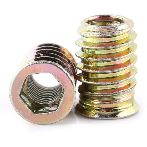 Ensemble de 20 pièces, M8 20mm kit de vis à tête plate creuse hexagonale en carbone galvanisé à filetage complet (1/5)