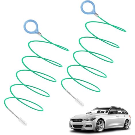Lot de 2 outils de nettoyage de drain de puits de lumière, brosse flexible de 3 m et 5 m de long, adaptée aux tuyaux d'alimentation en eau, brosse de nettoyage (1/5)