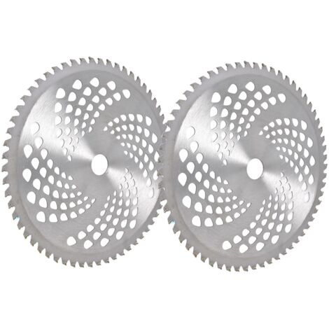 10 x 60T Lames de rechange pour débroussailleuse à pointe en carbure pour débroussailleuse, débroussailleuse, débroussailleuse à dents en acier (2 pièces) (1/5)