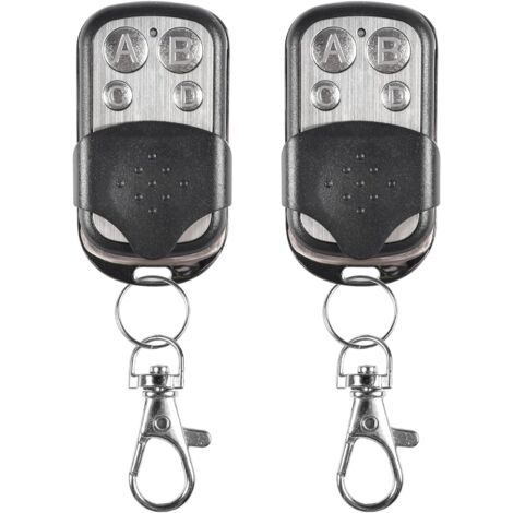 2pcs Telecommande Universelle Portail,Telecommande Garage Universelle sans Fil,pour Porte de Garage et Voiture,télécommande Universelle sans Fil Porte-clés Duplicateur (1/5)