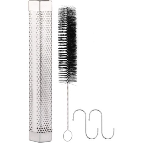 Tube de Fumeur, Fumeur de Barbecue en Acier Inoxydable 304 Domestique Générateur de Fumée Pratique Outils de Gril de Barbecue Portables Tube de Fumeur à Granulés pour Accessoire (1/5)