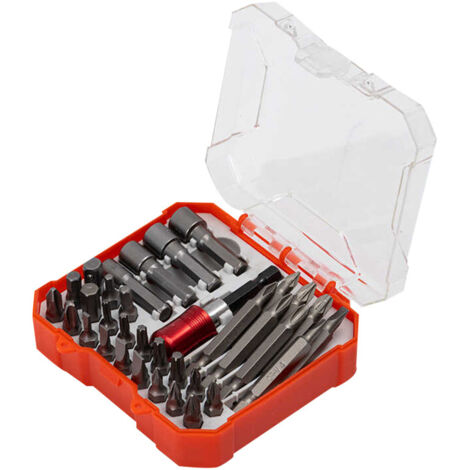 Ensemble de 34 pièces de tête de lot de tournevis cruciforme, douille de vis hexagonale Home Repair Tool (1/5)
