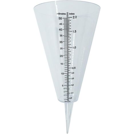 Pluviomètre à cône de jardin plug - in Transparent pluviomètre pour jardin vert intérieur extérieur jardin décoration (1/5)