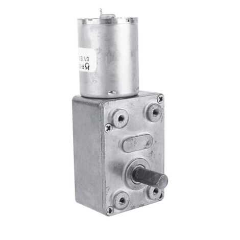 Mini moteur de réduction DC, auto - verrouillage Turbo vis sans fin grand couple faible vitesse 12V petit moteur (1/5)