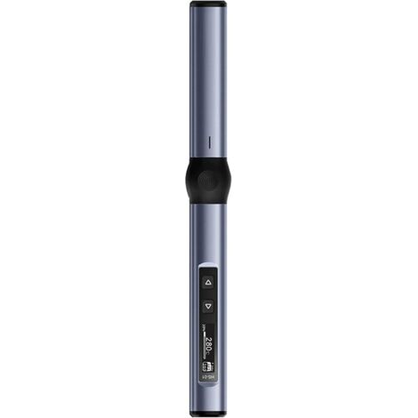 Electric Soldering Iron Kit, DC/96W PD/65W Mini Solder Iron Kit, Fast Heating 80 to 420℃/180-780℉, with Soldering Tips, OLED Screen (Grey Blue) (1/5)