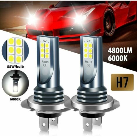 Soldes H7 110W 4800Lm LED ampoules de conversion de phares de voiture faisceau 6000K kit (1/5)