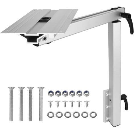 Pied de table amovible réglable 360° – Alliage d'aluminium – Capacité de charge 25 kg – Installation facile pour camping-car et caravane (1/5)