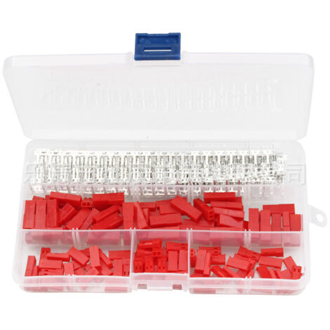 420 Pieces 2.54mm Connecteur Kit, 2 Broches 2.5mm Femelle et Mâle Connecteurs Terminals Cable Connector (1/5)