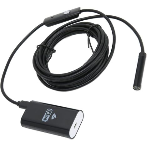 Caméra d'inspection WiFi 720P HD étanche IP67 – Câble 2m avec 8 LED réglables – Compatible Android et iOS – Inspection canalisations (1/5)