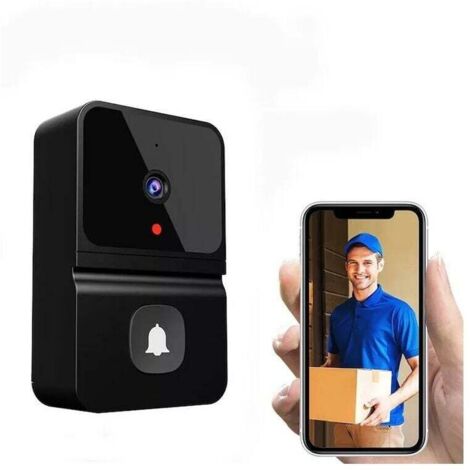 Nazalus-Vente chaude-Déstockage Sonnette de porte sans fil - Sonnette vidéo Hd - Sonnette de porte vidéo Wifi avec audio bidirectionnel (1/5)
