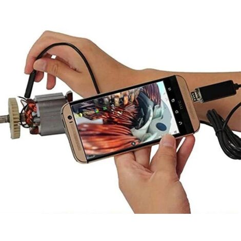 Caméra d'endoscope USB 3 en 1 Mini Industrielle avec LED HD, Étanche, pour Maintenance Automobile (1/3)