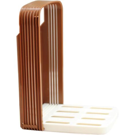 Trancheuse À Pain Efficace avec Commande Manuelle Guide Tranchage Pain Stable Coupe-Pain Peu Encombrant pour Les Amateurs Pâtisserie (1/5)