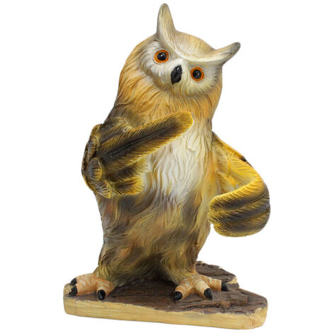 Balancier de Moulin à vent de hibou, décoration de Cour de jardin, Figurines d'animaux en plein air d'artisanat créatif (1/5)