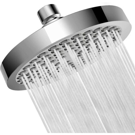 Pomme de Douche Anti Calcaire, Pomme de Douche Haute Pression, Pommeau de Douche Fixé, Pommeau Douche Pluie à Économie ​d'eau, Ronde Tête de Douche Pluie, Pommeau Universelle (1/5)