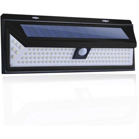 Applique solaire-118 Led Lampe Solaire 1000 Lumens Applique Mural Pir Mouvement Capteur Ip65 Etanche Jardin Exterieur (1/5)