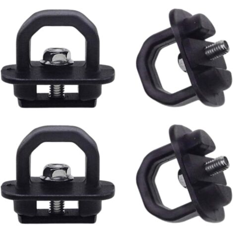 Crochets d'ancrage polyvalents pour remorques et camions - Crochets d'arrimage pour lit de camion - Accessoires de fixation simples (1/5)