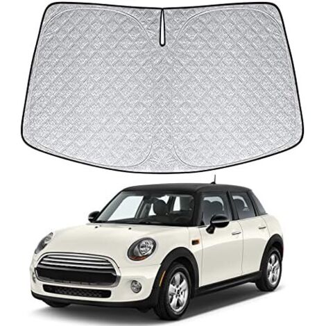 Pare-soleil pliable pour pare-brise Mini Cooper 2015-2024 – Bloque 99% des UV – Conception à 6 couches – Installation rapide sans ventouses (1/5)