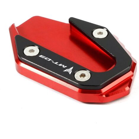 Accessoires moto Kickstand Pad supports latéraux agrandisseur plaque d’extension pour Yamaha MT03 MT03 2016 2017 2018 2019 2020 (couleur: rouge) (1/5)