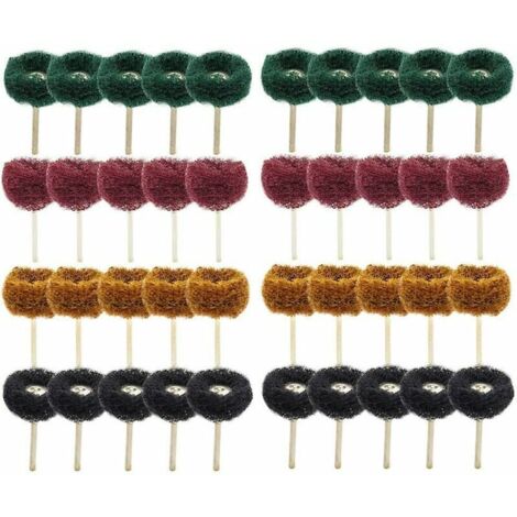 40Pcs 1(25mm) Roue abrasive Roue de polissage pour Dremel Outil rotatif (1/5)