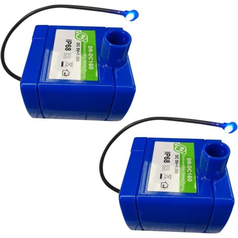 Lot de 2 pompes de fontaine à eau pour animaux de compagnie, pompe de rechange pour fontaine à eau pour chat et chien (1/5)