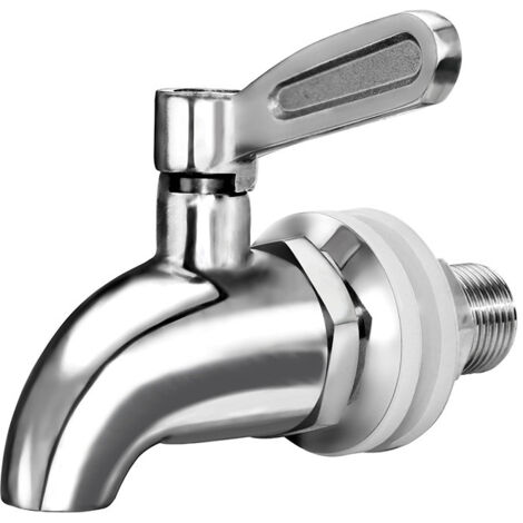 Distributeur de Boissons en Acier Inoxydable Robinet de Robinet de Remplacement pour Homebrew Barrel Fermenter Vin Bière Distributeur de jus de Boisson Spigot (1/5)