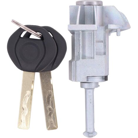 Cylindre de serrure de porte avant droite avec 2 clés pour B-MW Série 3 E46 1998-2007 51217019975 (1/5)
