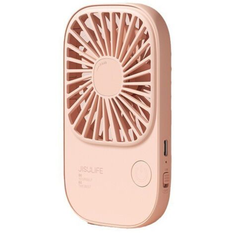 Mini Ventilateur de Poche Portable Rechargeable USB avec 3 Vitesses, Ventilateur à Cils à Piles pour Filles Enfants Femmes Hommes Voyage Rose (1/5)