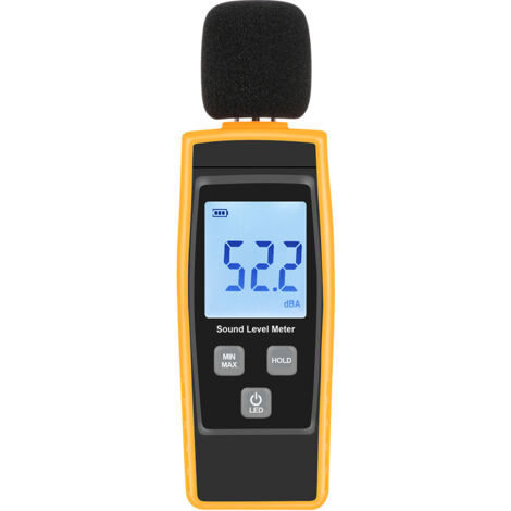 Décibelmètre Sonomètre numérique 30-130 dB Appareil de mesure du bruit avec affichage numérique Détecteur de bruit Outil de test de décibels pour le bureau à domicile (1/5)