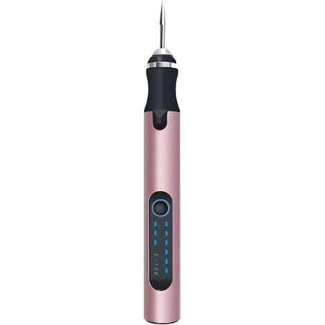 Stylo de gravure électrique compact, rechargeable, ensemble d'outils de gravure efficaces, adapté au verre, au métal, au bois, au plastique, au polissage (1/5)