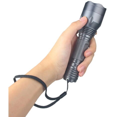 Lampe de poche UV Portable Boîtier en aluminium 365nm LED lampe de poche noire pour la détection de documents falsifiés (1/5)
