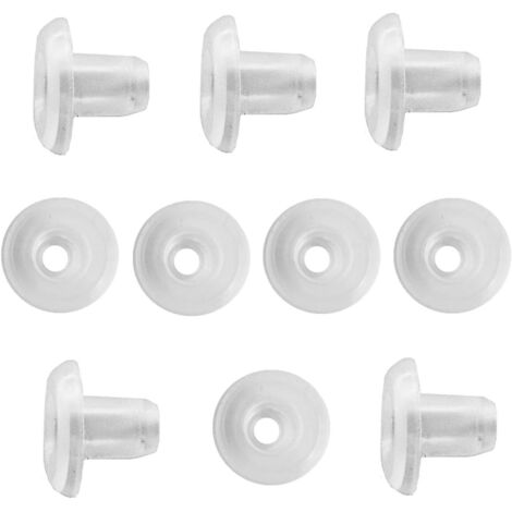 Ensemble de 10 accessoires de fermeture transparente pour rideaux à volets, bouchon de queue pour rail à volets (1/5)