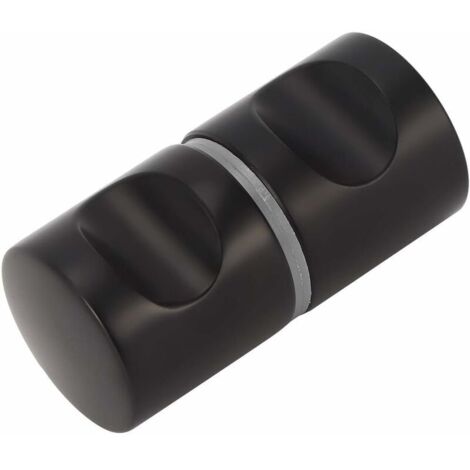 Bouton d'armoire noir, poignée de porte en verre monotrou en alliage d'aluminium, remplacement de matériel pour commode, salle de bain, vitrine, salle de douche (1/3)