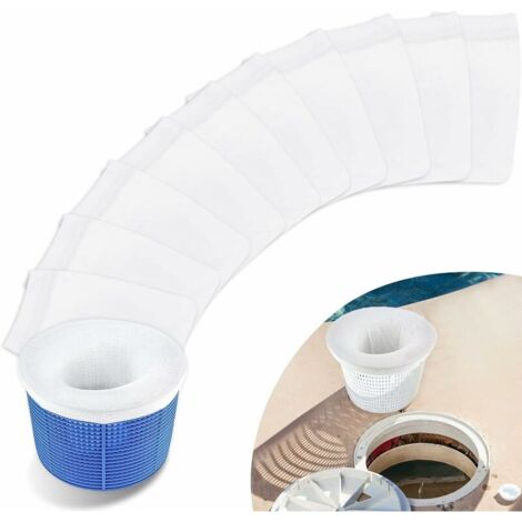 Filet Skimmer Piscine, Chaussette Skimmer Filtre Skimmer Piscine Chaussette Piscine Pool Skimmer Socks-Filtrer Les Feuilles, Les Cheveux, Les Insectes, Le Pollen - 10 Pièces (1/5)