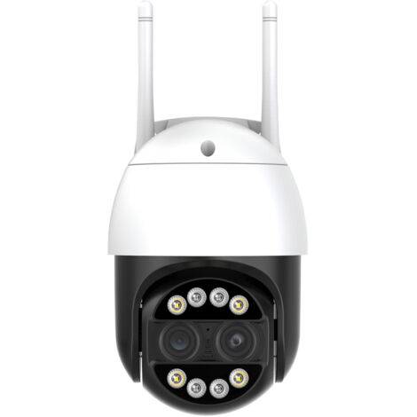 8MP 4K PTZ IP WiFi Caméra De Sécurité Extérieure For La Sécurité À Domicile 8X Zoom Numérique CCTV Caméra De Surveillance Double Objectif 2,8 MM+12 MM WiFi Sécurité CCTV Caméra Couleur Vision Nocturne (1/5)