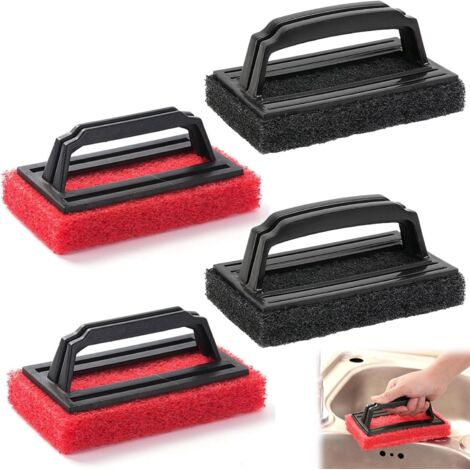 4 Pcs Brosse Éponge Ligne d'eau,Brosses Éponge De Piscine,Brosse De Mur De Piscine,Ligne d'eau Brosse De Nettoyage,Brosse de Piscine en Plastique avec Poignée pour Nettoyer Piscine Spa Baignoires Murs (1/5)