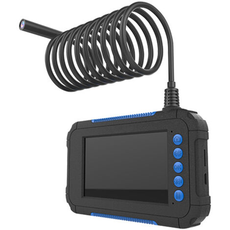Endoscope Industriel HD 8Mm Avec écran 4,3 Pouces - Caméra D'inspection étanche Pour L'entretien électrique Et du Drainage - Bleu(5M) (1/5)