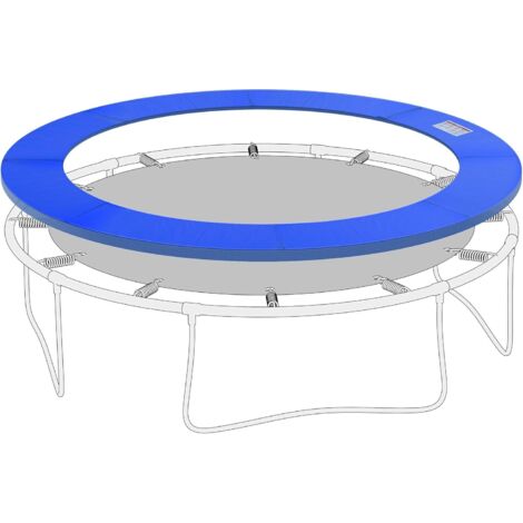 Coussin de Protection pour Trampoline de Rechange Ø 244 cm Couverture de Ressort pour Trampoline résistant aux UV, indéchirable Bleu (1/5)