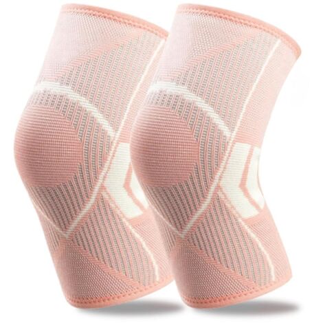 Lot de 2 genouillères pour homme et femme - Manchons de compression pour les déchirures du ménisque, les douleurs articulaires, le LCA, l'arthrite, les tendinites, le sport, les blessures (1/5)