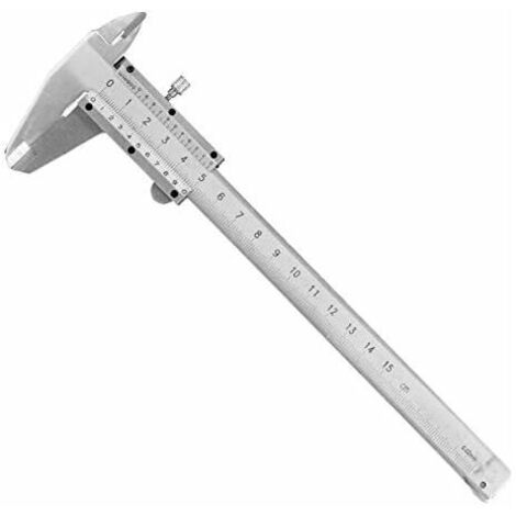 Pied À Coulisse Numérique, Vernier À Pied En Métal En Acier Au Carbone, Outil De Mesure De Jauge Micrométrique Avec Boîtier De Rangement En Plastique Pour Mesurer 0-150 Mm / 0-6 Pouces (1/5)